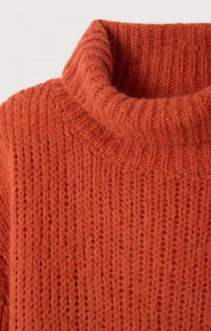 American Vintage Pull Femme Noboo - TUILE 41 Manches Longues Rouge - H23