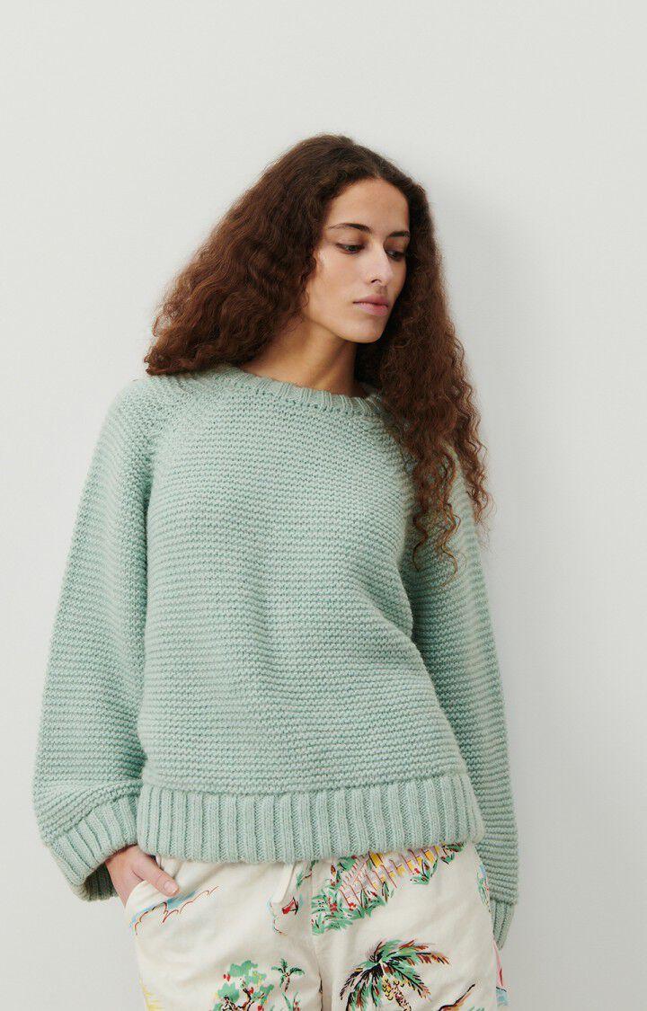 american vintage Pull femme Nolcity - EMBRUN 62 Manches longues Bleu - E24