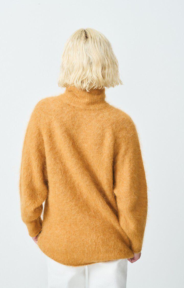 American Vintage Pull Femme Nuny - MIEL CHINE 69 Manches Longues Marron - H24