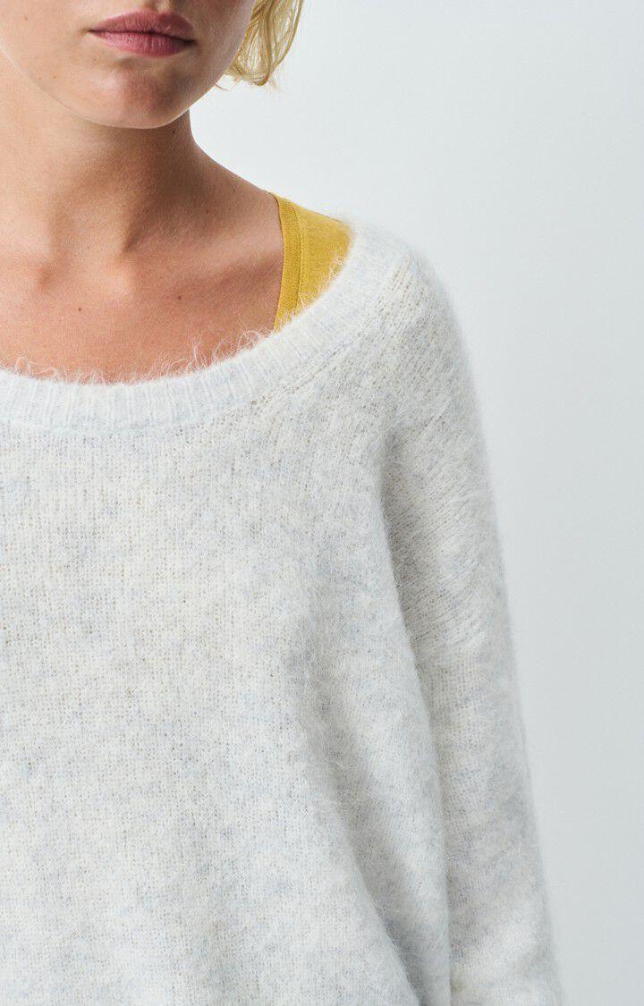 American Vintage Pull Femme Nuny - POLAIRE CHINE 50 Manches Longues Gris - E25