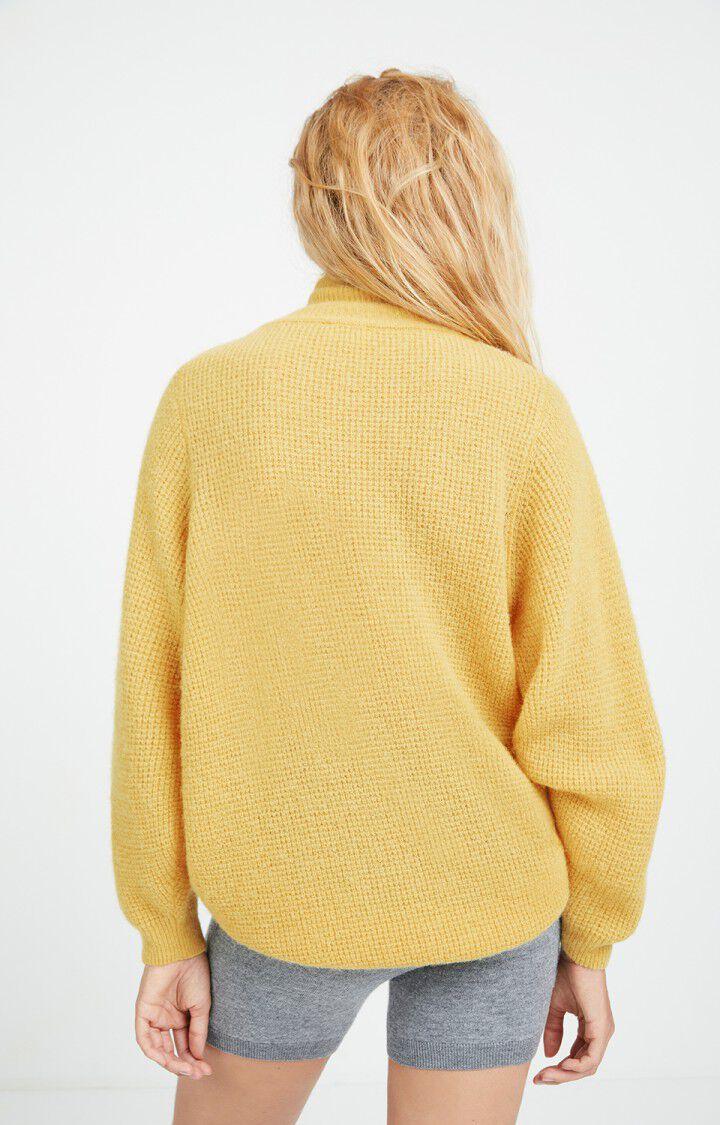 American Vintage Pull Femme Omobay - BLOND Manches Longues Jaune - H21