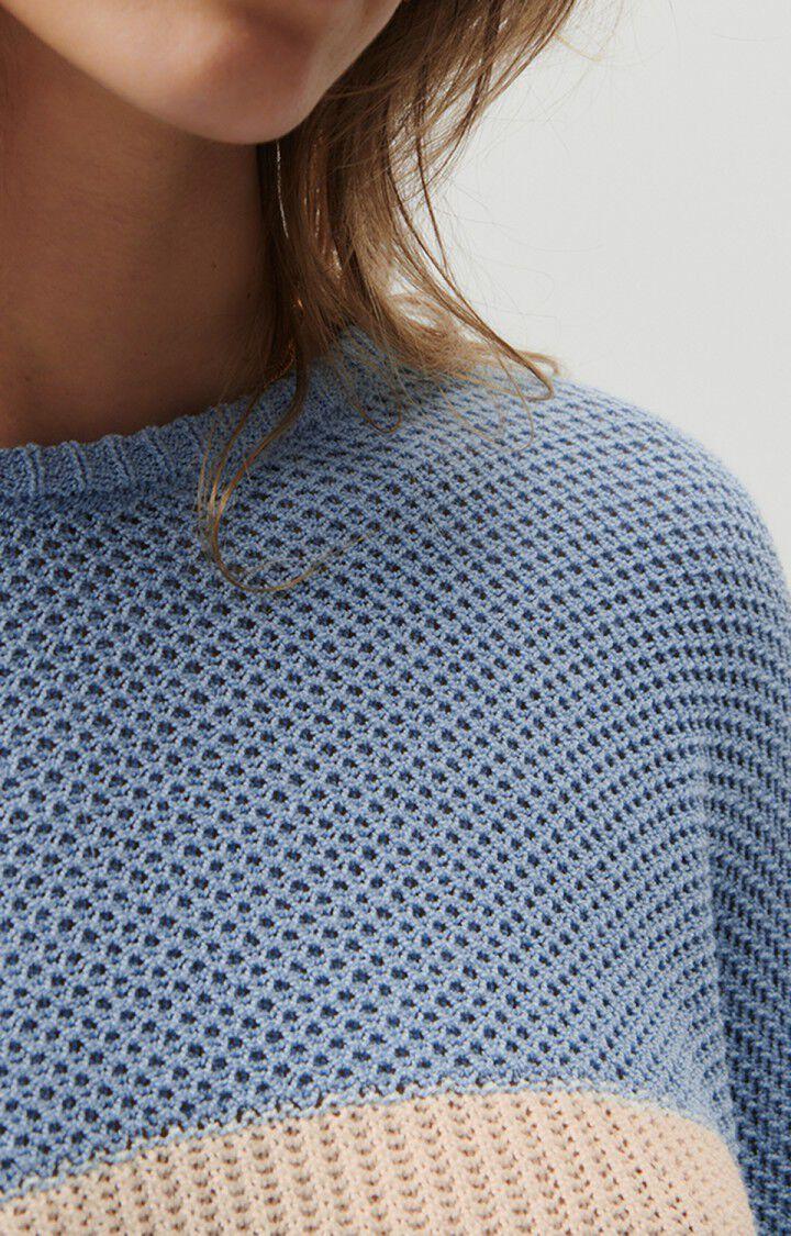 American Vintage Pull Femme Pagaville - ECRU ET CIEL 66 Manches Longues Blanc - E23