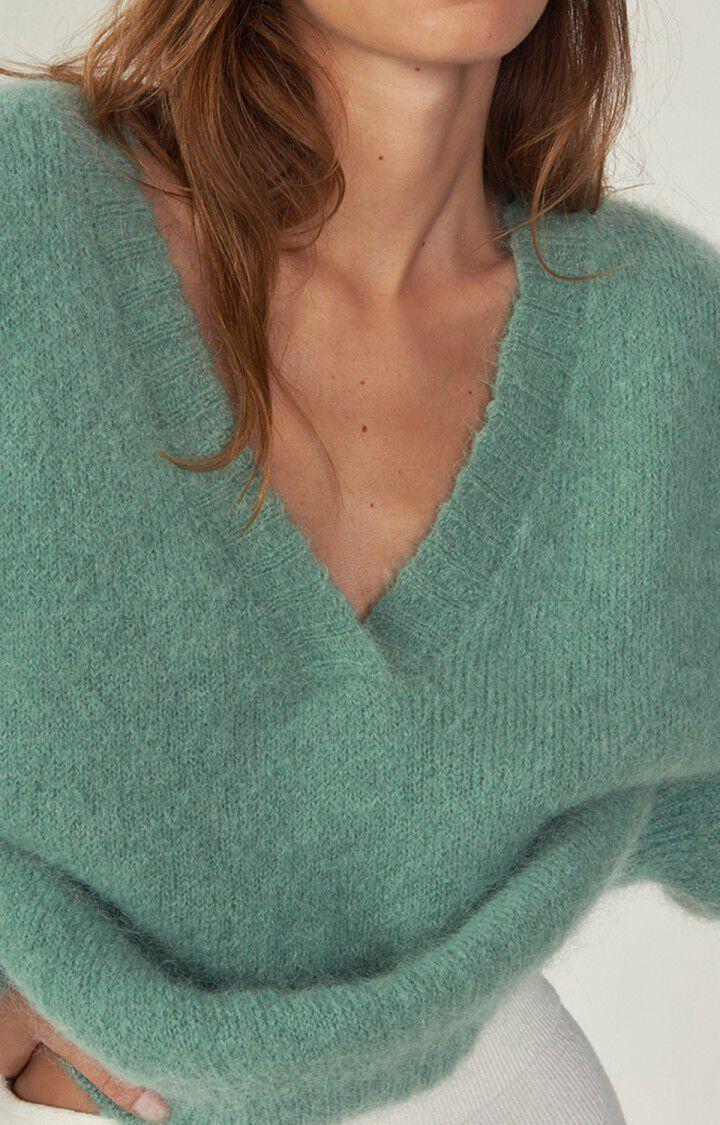 American Vintage Pull Femme Pinobery - ALOE VERA 49 Manches Longues Vert - H22
