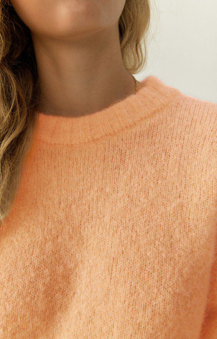 American Vintage Pull Femme Pinobery - PECHE 42 Manches 7/8 Orange - H22