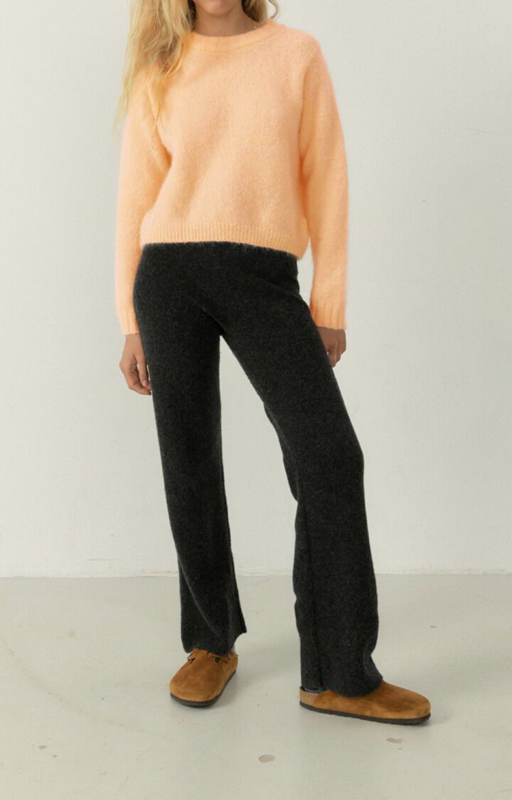 American Vintage Pull Femme Pinobery - PECHE 42 Manches 7/8 Orange - H22