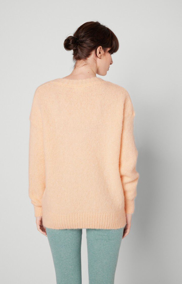 American Vintage Pull Femme Pinobery - PECHE 49 Manches Longues Orange - H22