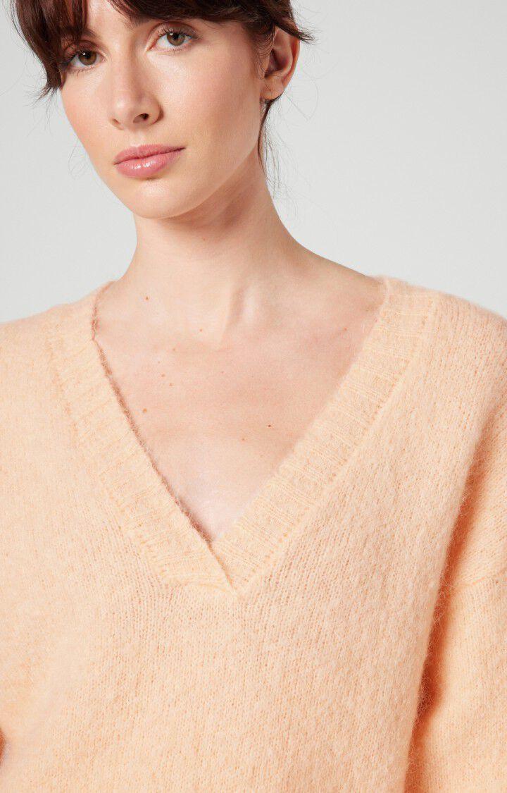 American Vintage Pull Femme Pinobery - PECHE 49 Manches Longues Orange - H22