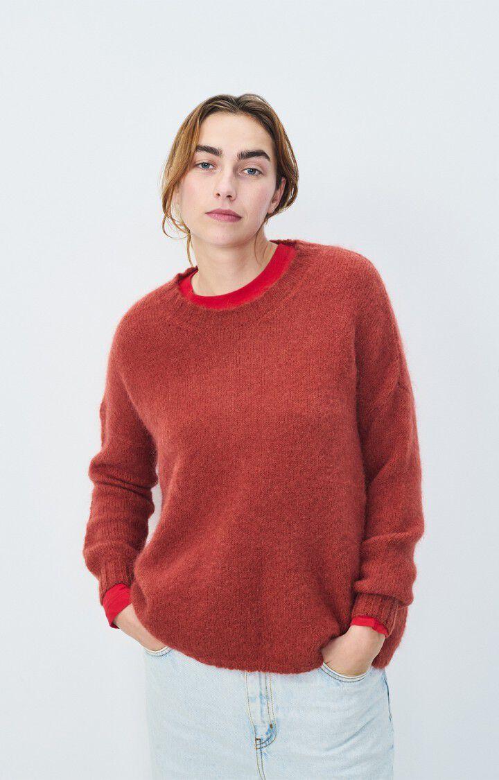 american vintage Pull femme Pinobery - ROUILLE Orange - E22