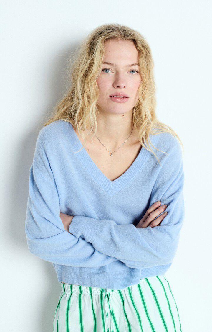 american vintage Pull femme Raxow - ATMOSPHERE 51 Manches longues Bleu - E25