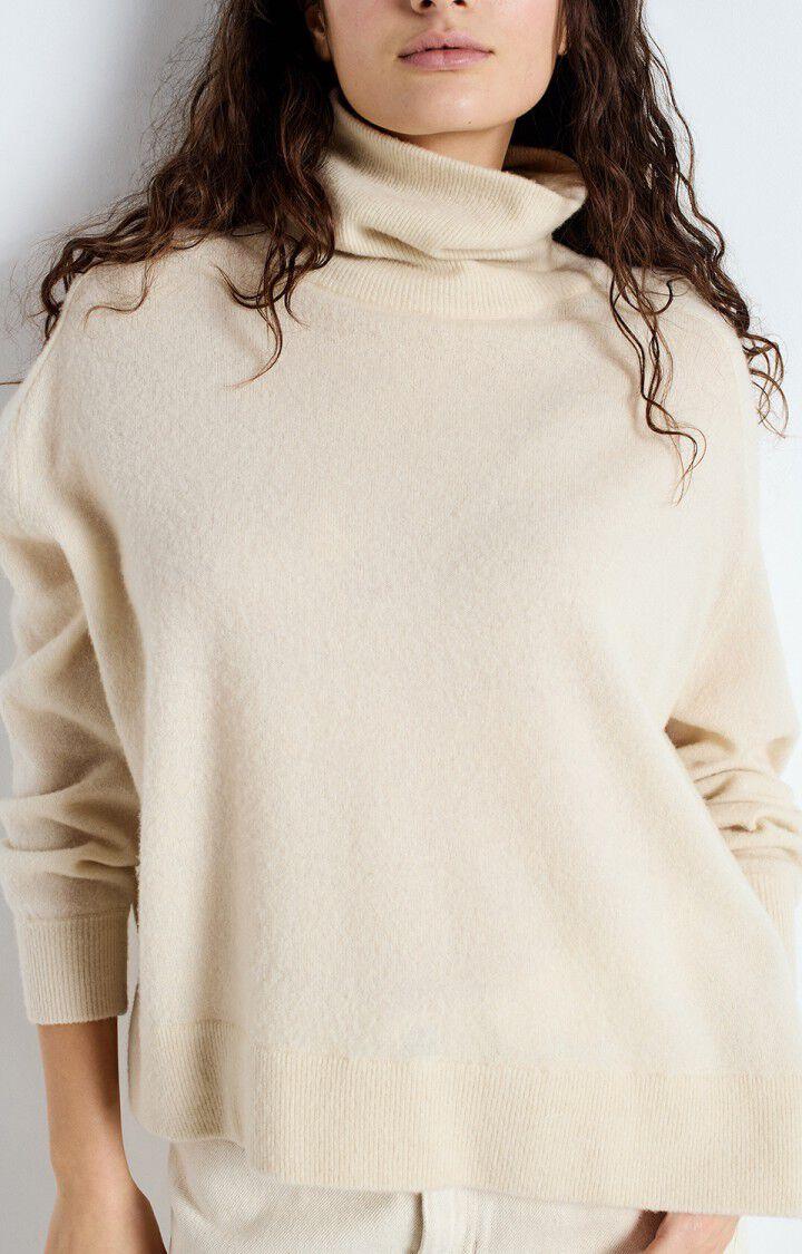 American Vintage Pull Femme Raxow - NATUREL 66 Manches Longues Beige - E25
