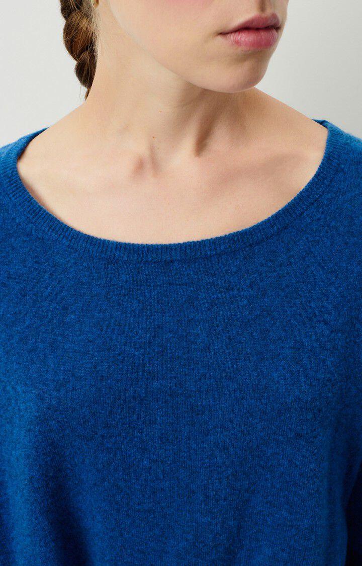 American Vintage Pull Femme Raxow - OLYMPIADE CHINE 54 Manches Longues Bleu - H24