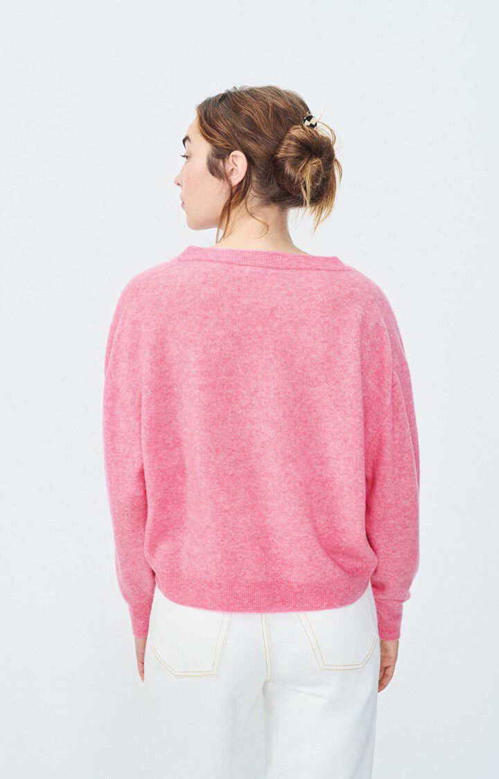 American Vintage Pull Femme Raxow - PRINCESSE CHINE 51 Manches Longues Rose - H24
