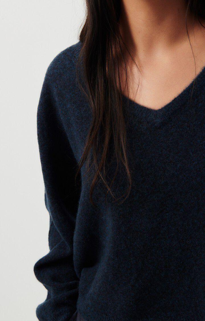 American Vintage Pull Femme Razpark - ABYSSE CHINE 55 Manches Longues Bleu - H23