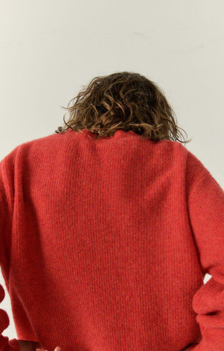American Vintage Pull Femme Razpark - AMOUR MULTICHINE 51 Manches Longues Rouge - E23