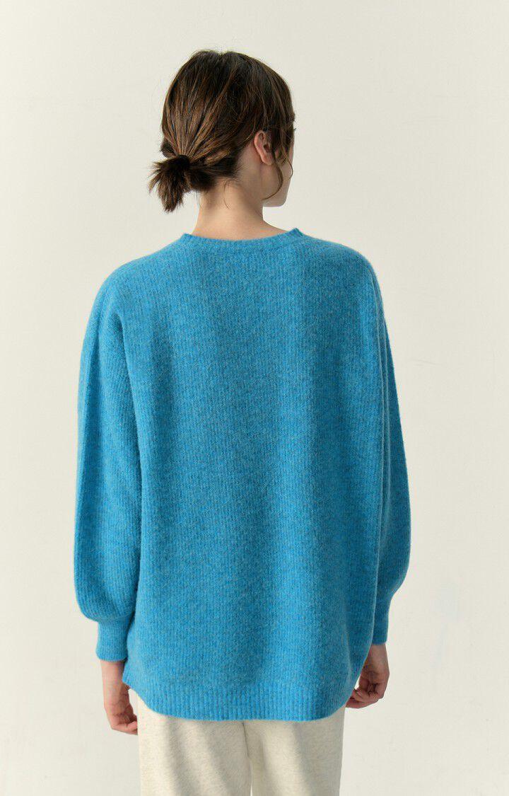 American Vintage Pull Femme Razpark - BLEUET MULTICHINE 51 Manches Longues Bleu - E23