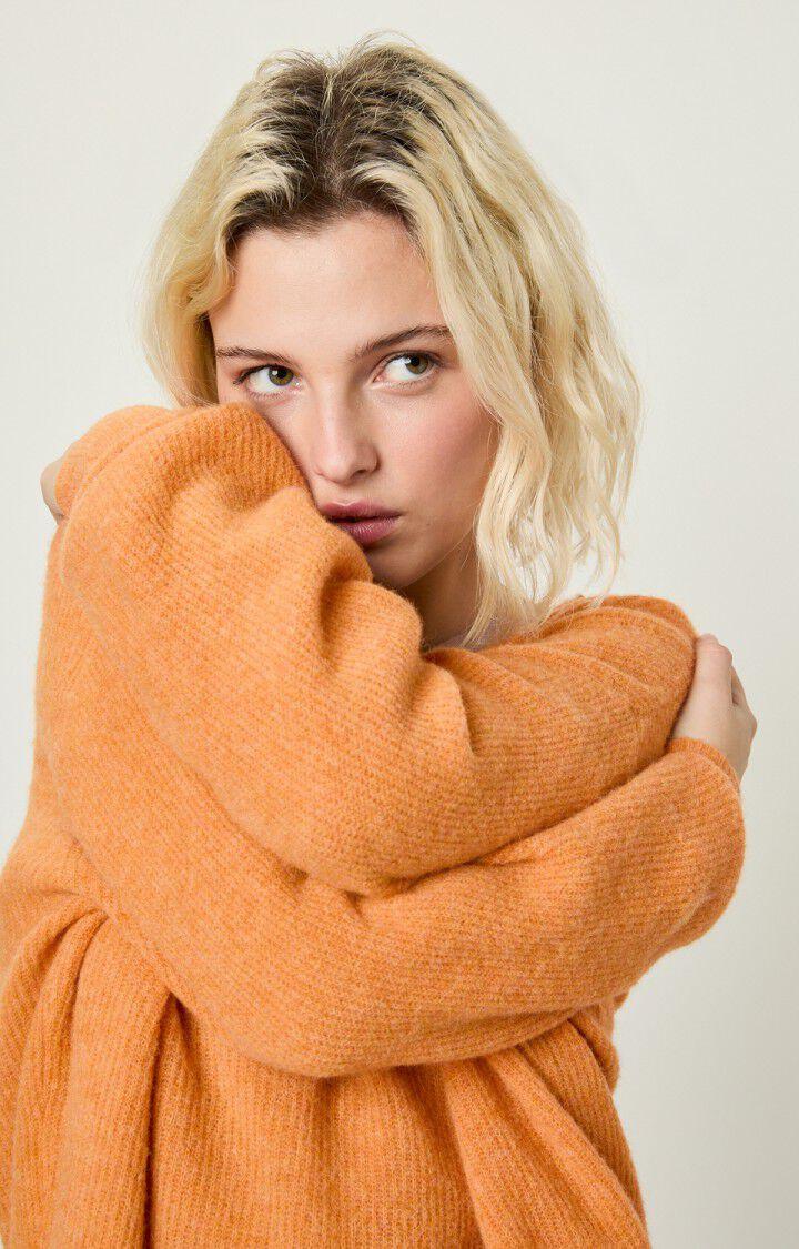 American Vintage Pull Femme Razpark - BUTTERNUT CHINE 52 Manches Longues Orange - H22