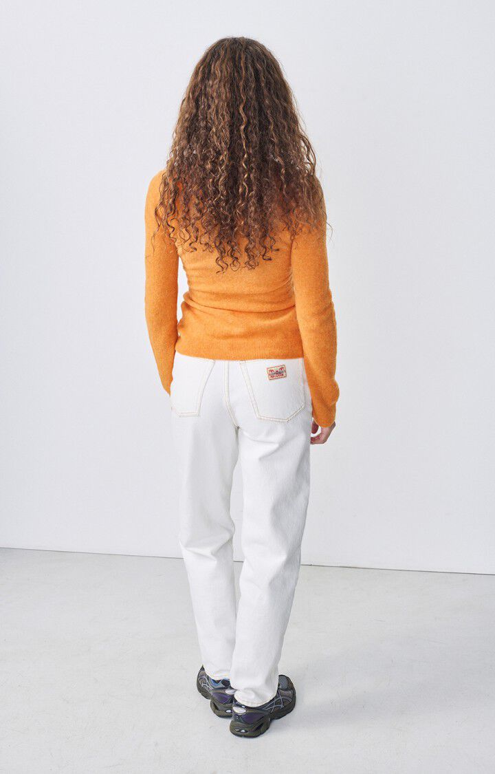American Vintage Pull Femme Razpark - BUTTERNUT CHINE 64 Manches Longues Orange - H22