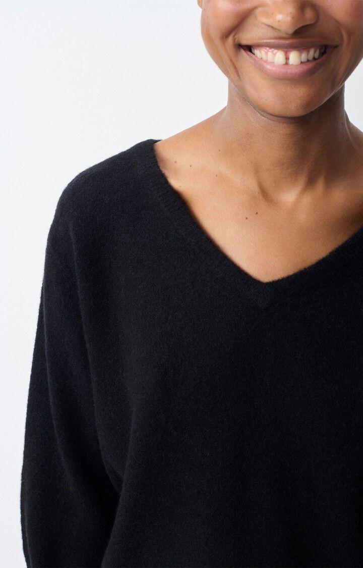 American Vintage Pull Femme Razpark - NOIR 55 Manches Longues Noir - H23