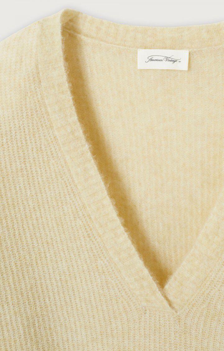 American Vintage Pull Femme Razpark - ORGEAT CHINE 52 Manches Longues Beige - H22B