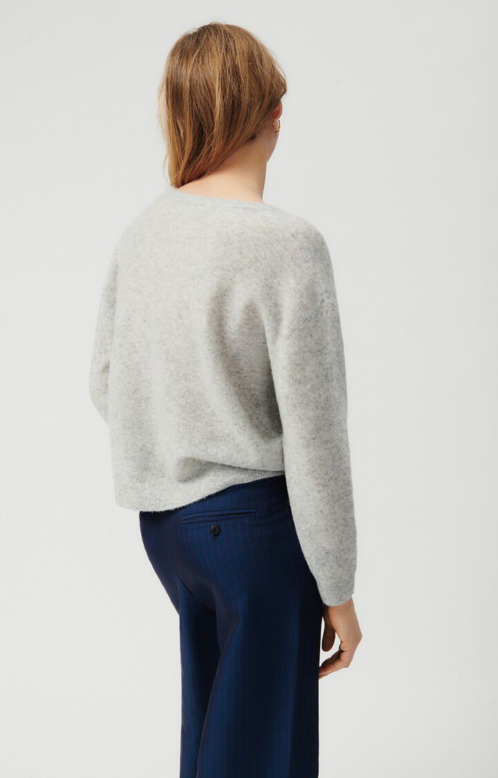 American Vintage Pull Femme Razpark - POLAIRE CHINE 46 Manches Longues Gris - E24