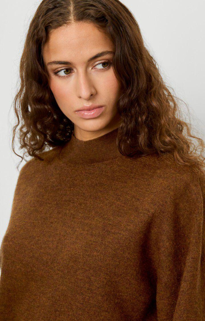 American Vintage Pull Femme Tadbow - NOUNOURS CHINE Manches Longues Marron - H21