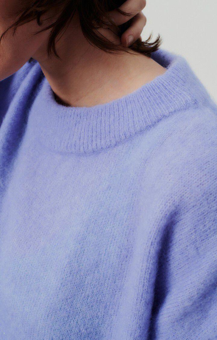 American Vintage Pull Femme Vitow - AMETHYSTE CHINE 48 Manches Longues Violet - E24