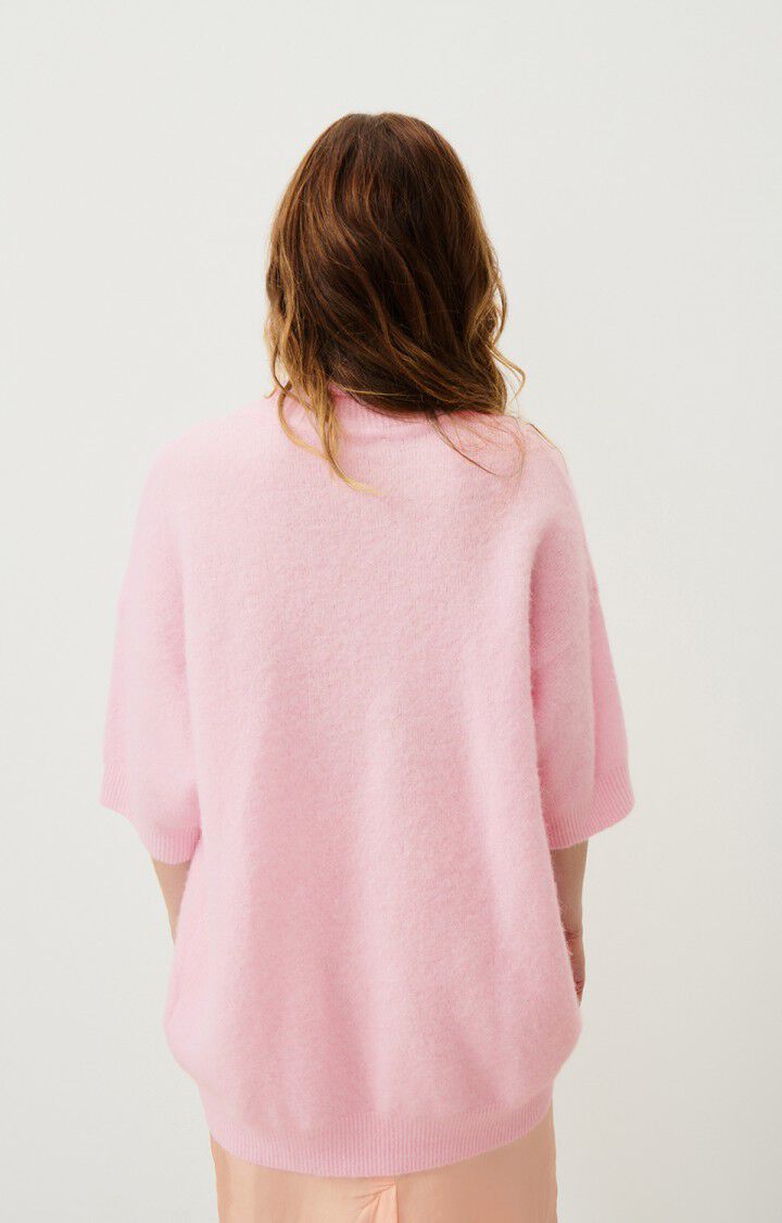 American Vintage Pull Femme Vitow - DRAGEE CHINE 30 Manches 3/4 Rose - H24