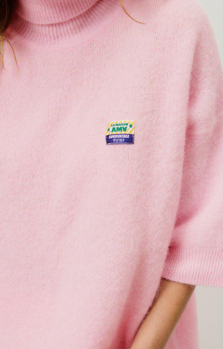 American Vintage Pull Femme Vitow - DRAGEE CHINE 30 Manches 3/4 Rose - H24