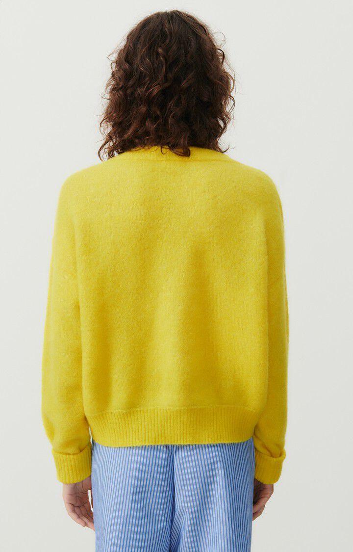 American Vintage Pull Femme Vitow - ETINCELLE 48 Manches Longues Jaune - E24