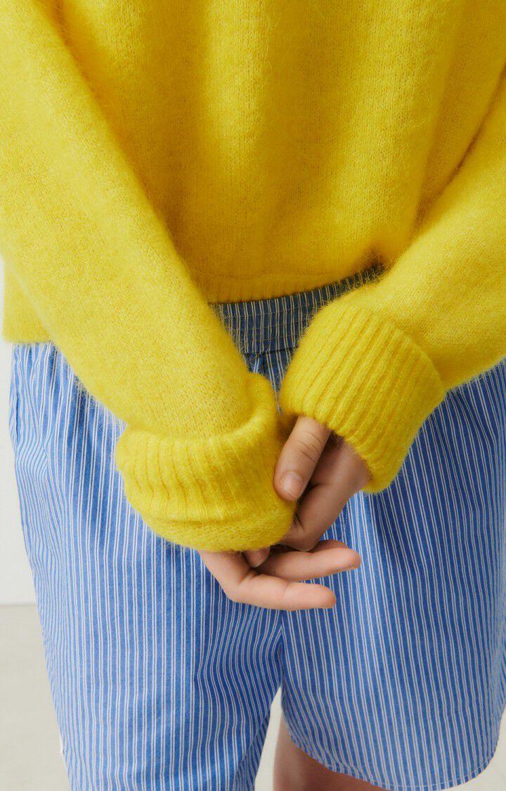 American Vintage Pull Femme Vitow - ETINCELLE 48 Manches Longues Jaune - E24