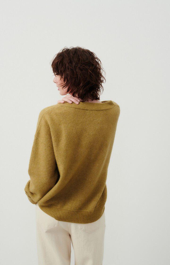 American Vintage Pull Femme Vitow - MARAIS 48 Manches Longues Marron - E24