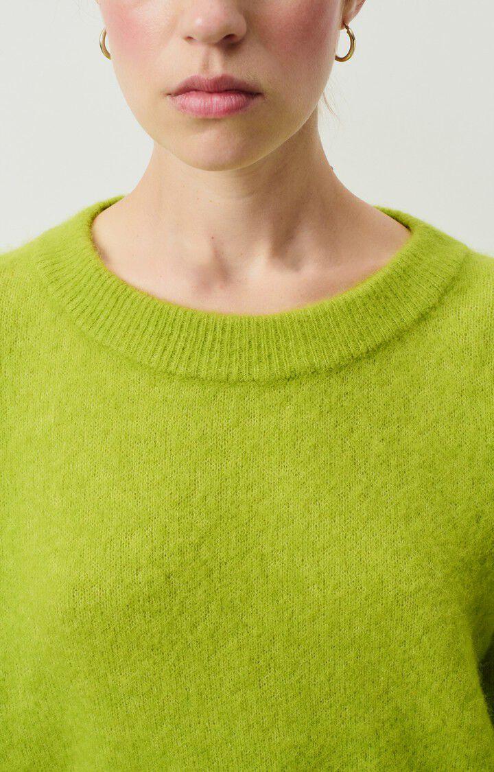 American Vintage Pull Femme Vitow - MOUSSE CHINE 48 Manches Longues Vert - H24
