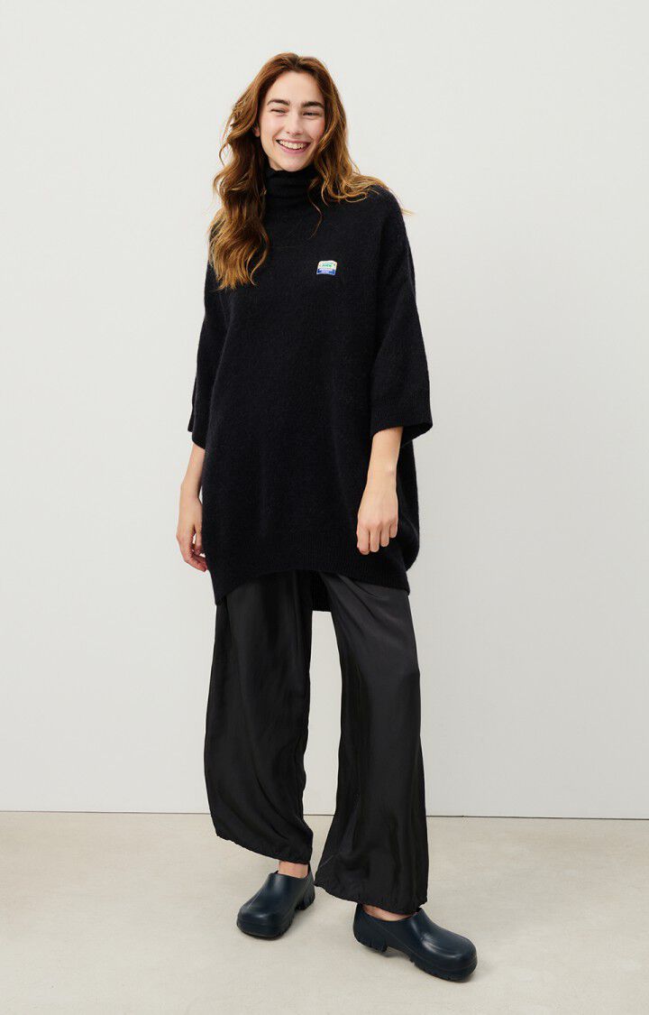 American Vintage Pull Femme Vitow - NOIR 30 Manches 3/4 Noir - H24