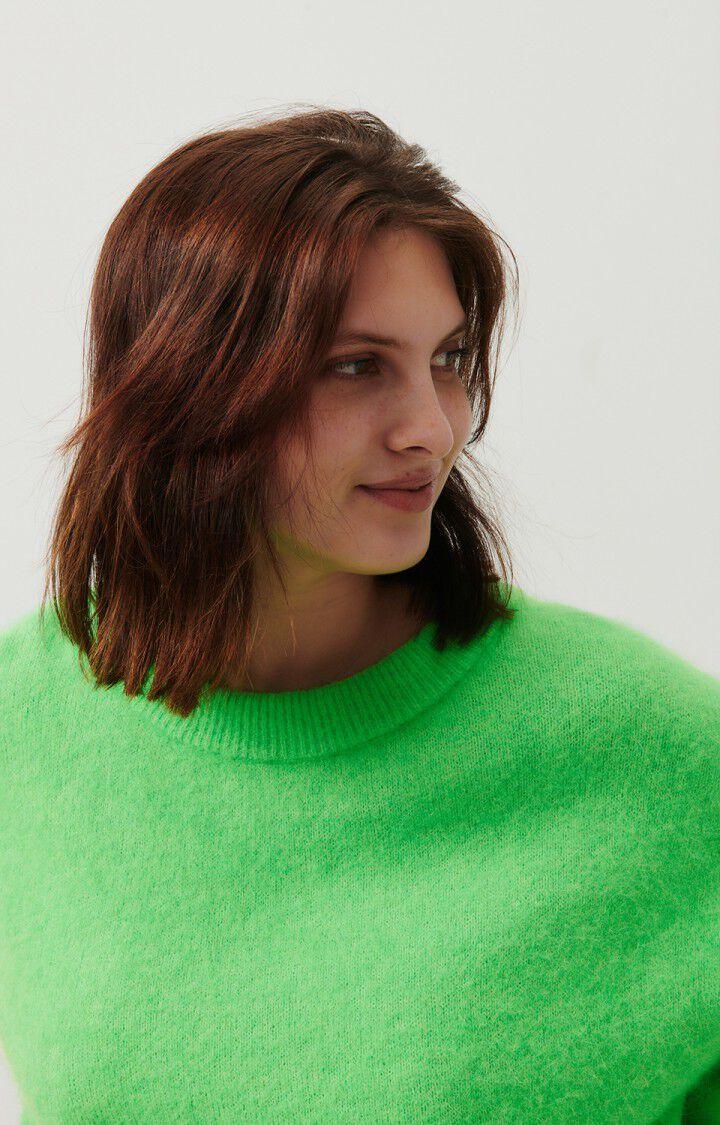 American Vintage Pull Femme Vitow - PERRUCHE 48 Manches Longues Vert - E24