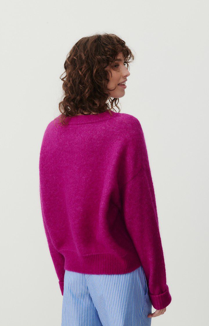 American Vintage Pull Femme Vitow - RAISIN 48 Manches Longues Violet - E24