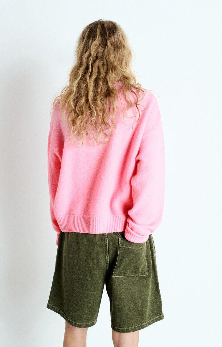American Vintage Pull Femme Vitow - ROSE CHINE 48 Manches Longues Rose - E25