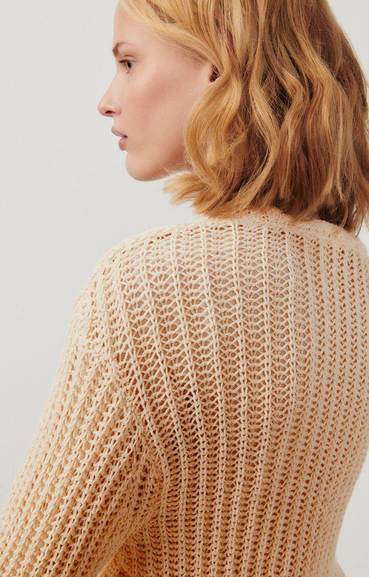 American Vintage Pull Femme Yamik - ECRU 46 Manches Longues Beige - E24