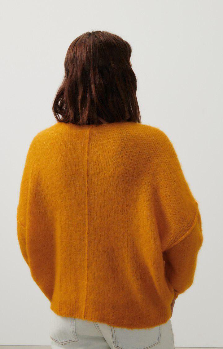 American Vintage Pull Femme Yanbay - ABRICOT CHINE 42 Manches Longues Orange - H23