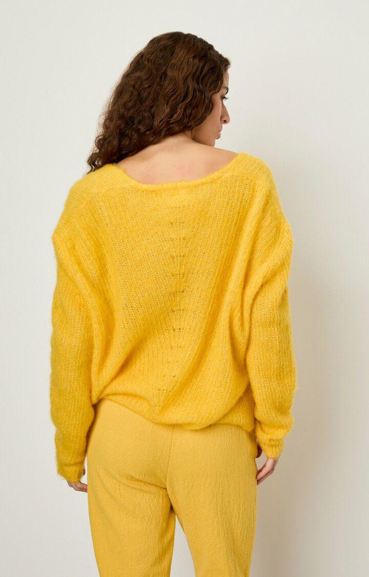 American Vintage Pull Femme Yanbay - BOUTON D'OR Jaune - H21