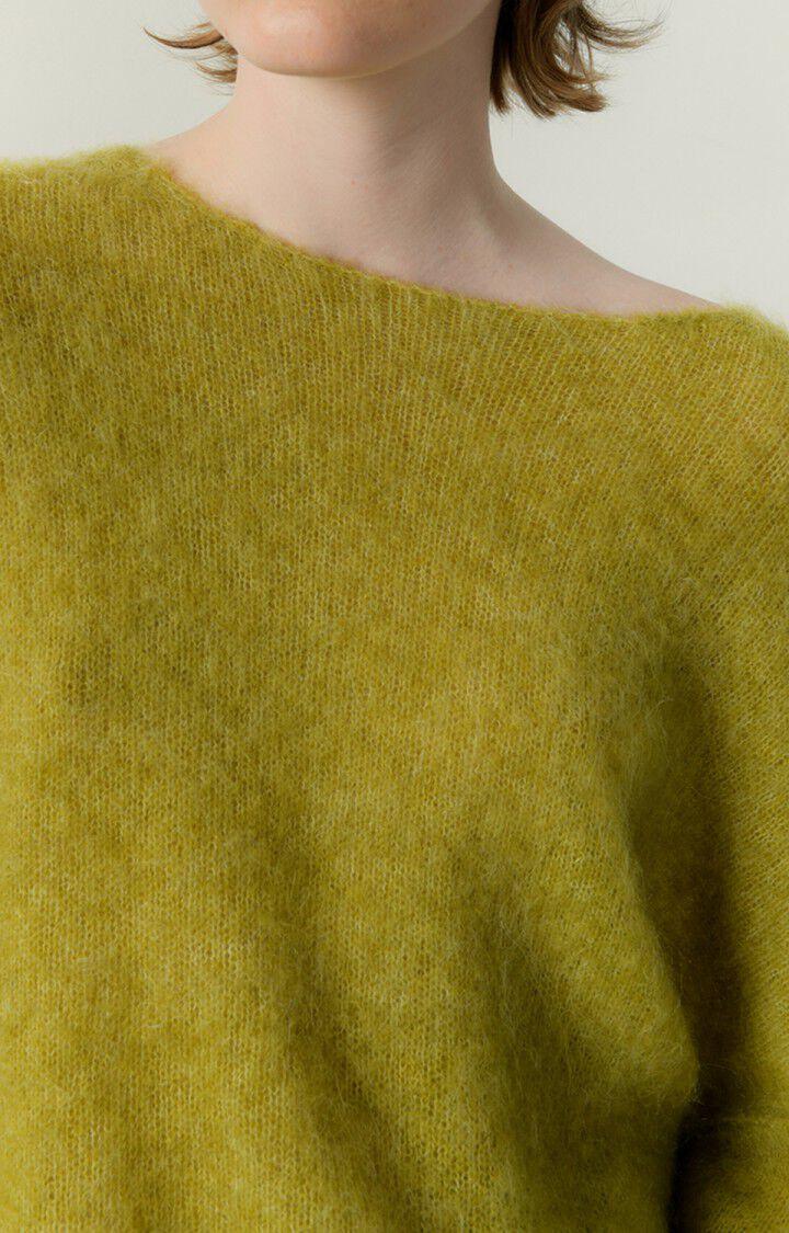 American Vintage Pull Femme Yanbay - MARAIS CHINE 42 Manches Longues Vert - E23
