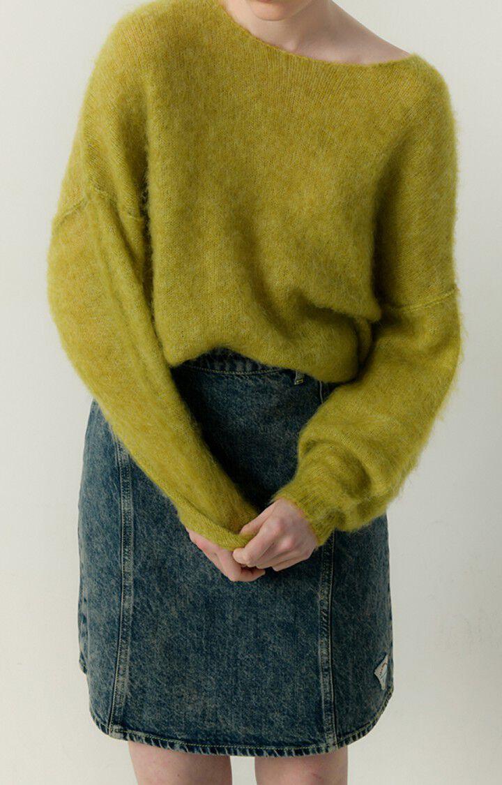 american vintage Pull femme Yanbay - MARAIS CHINE 42 Manches longues Vert - E23