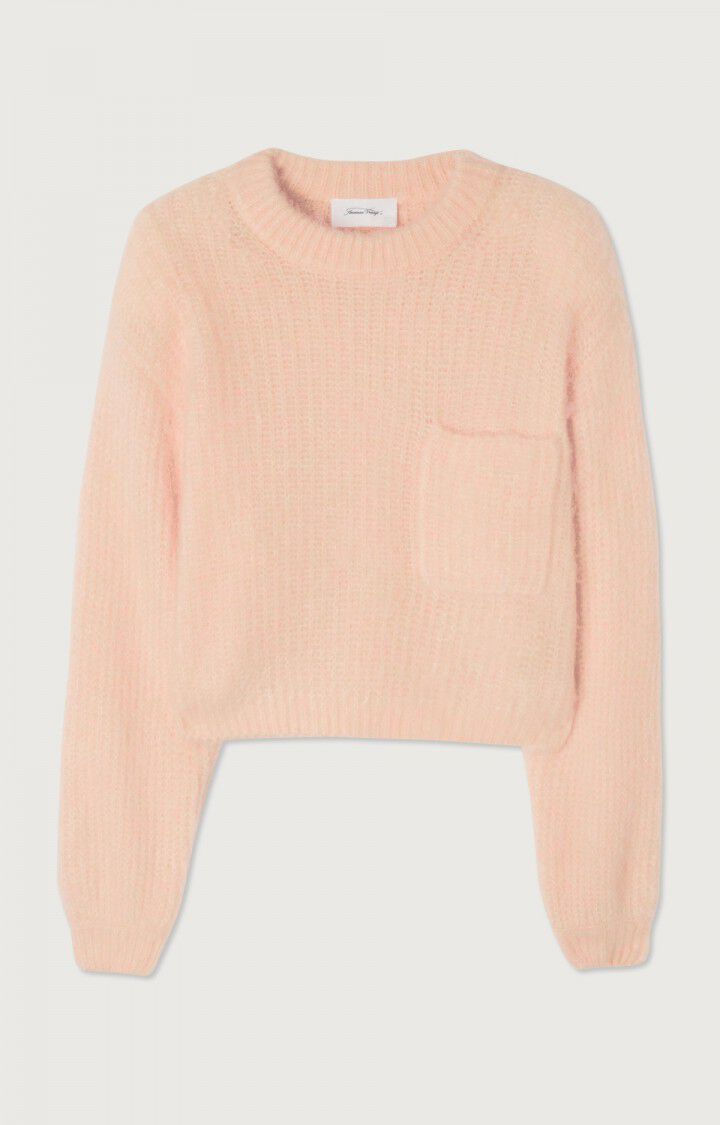 american vintage Pull femme Yanbay - SORBET CHINE Rose - H22B