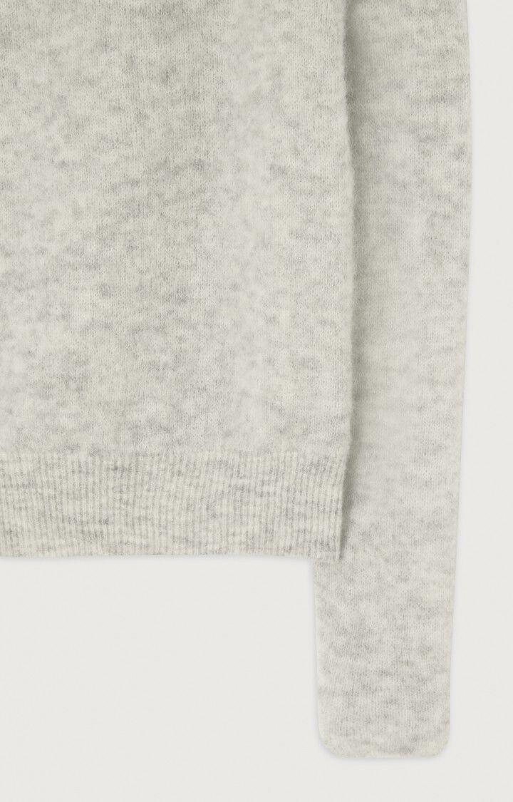 American Vintage Pull Femme Zabidoo - GRIS CLAIR CHINE 55 Manches Longues Gris - H22
