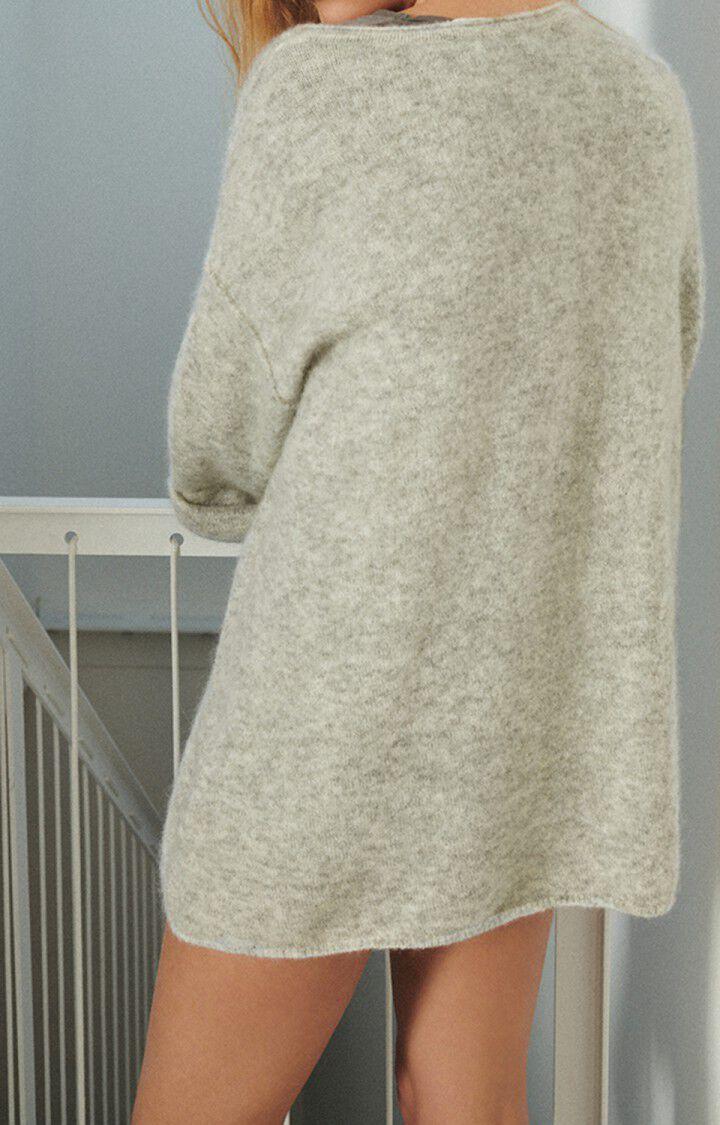 American Vintage Pull Femme Zabidoo - GRIS CLAIR CHINE Gris - H22