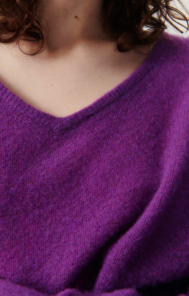 American Vintage Pull Femme Zakday - FIGUE 47 Manches Longues Violet - E24