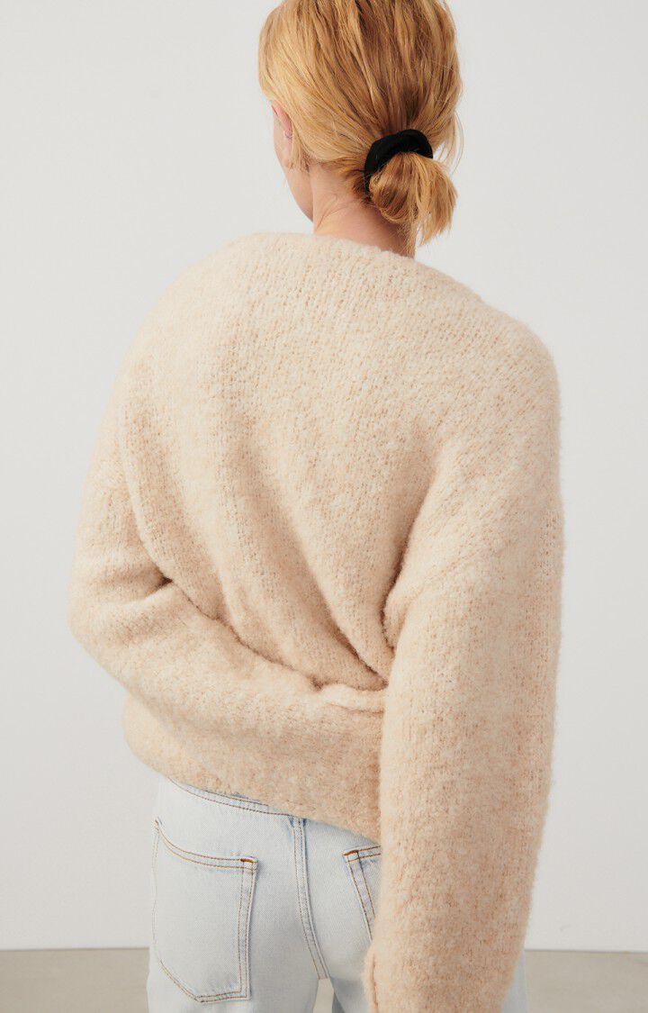 American Vintage Pull Femme Zolly - BEIGE CLAIR CHINE 42 Manches Longues Beige - H24