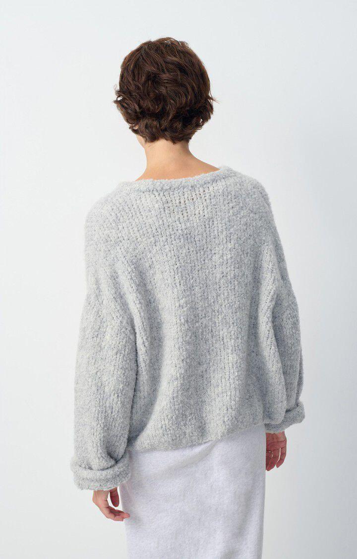 American Vintage Pull Femme Zolly - GRIS CHINE 42 Manches Longues Gris - H24