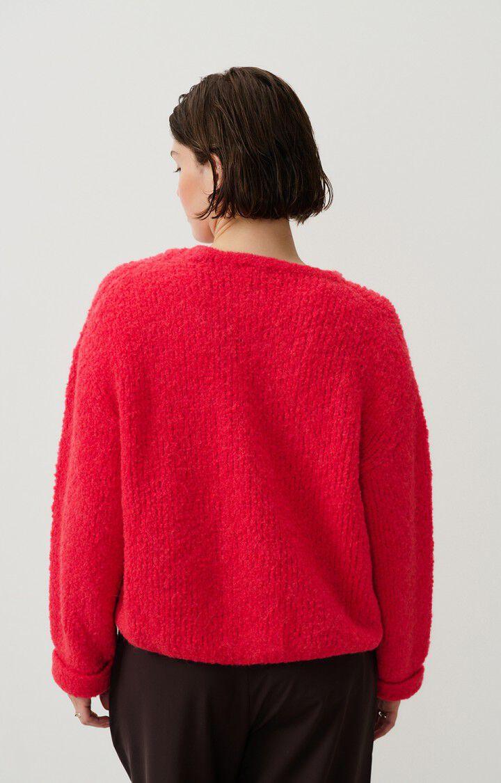American Vintage Pull Femme Zolly - HORTENSIA FLUO 42 Manches Longues Rose - H24