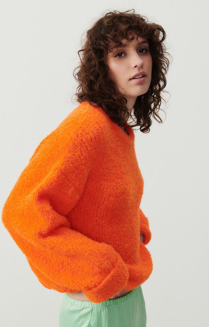 American Vintage Pull Femme Zolly - NEFLE 42 Manches Longues Orange - E24