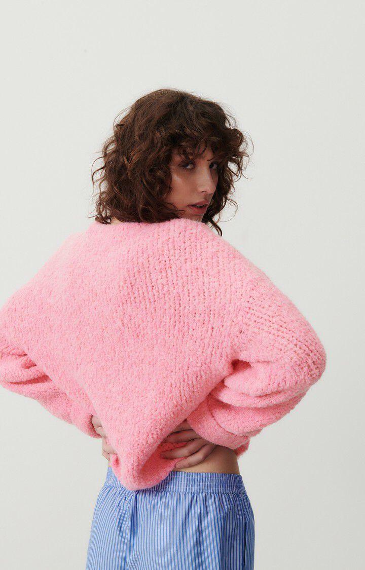 American Vintage Pull Femme Zolly - PINKY 42 Manches Longues Rose - E24